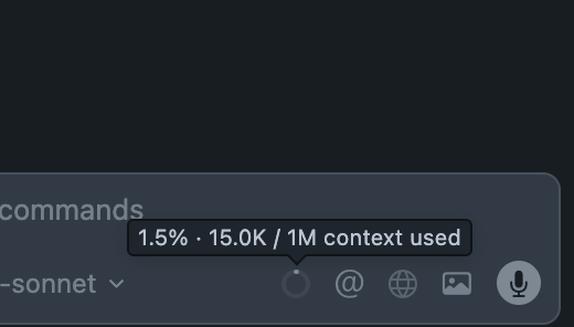 Cursor AI agent context window usage without Project CodeGuard rules